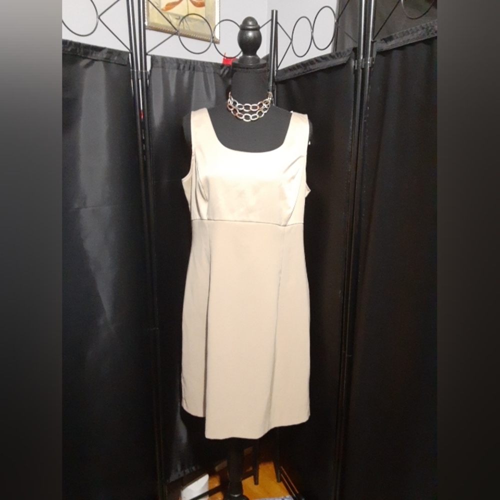 Lisa Joe Dress Jacket 2piece Set  Cream Beige Size 13/14 Evening Dinner - Picture 6 of 9